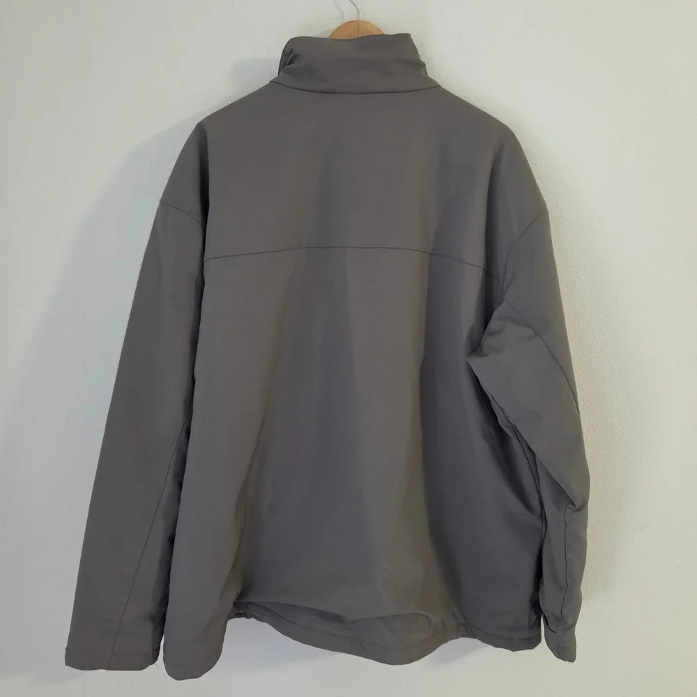 Columbia Mens XXL Grey Softshell Jacket Fleece Lined Full Zip XM5098-010